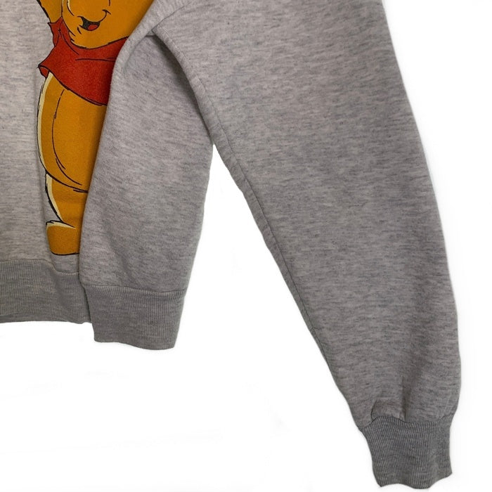 90's Disney ディズニー くまのプーさんプリント スウェットトレーナー アッシュグレー USA製 Velva Sheen Size M 福生店