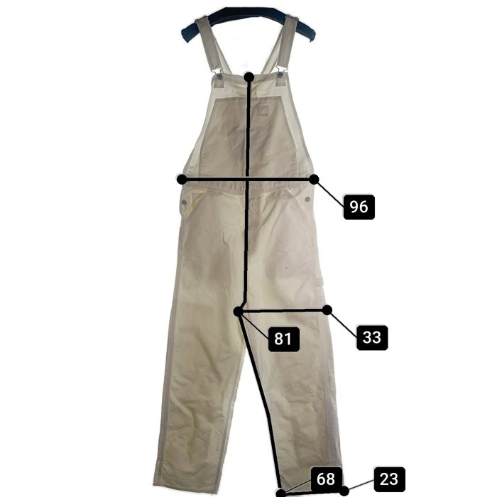 Carhartt WIP カーハートワークインプログレス Toogood トゥーグッド FARMER BIB OVERALL ファーマービブオーバーオール ダック地 ホワイト I030737 Size S 福生店