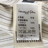 International gallery beams インターナショナルギャラリービームス レザージャケット ブラック size46 瑞穂店