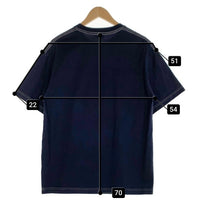 X LARGE エクストララージ ERIC HAZE エリックヘイズ LOGO S/S DYED TEE 製品染め プリントTシャツ ネイビー 149252011002 Size L 福生店