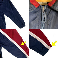 90’s NIKE ナイキ ナイロン ジップアップジャケット ネイビー レッド Size L 福生店