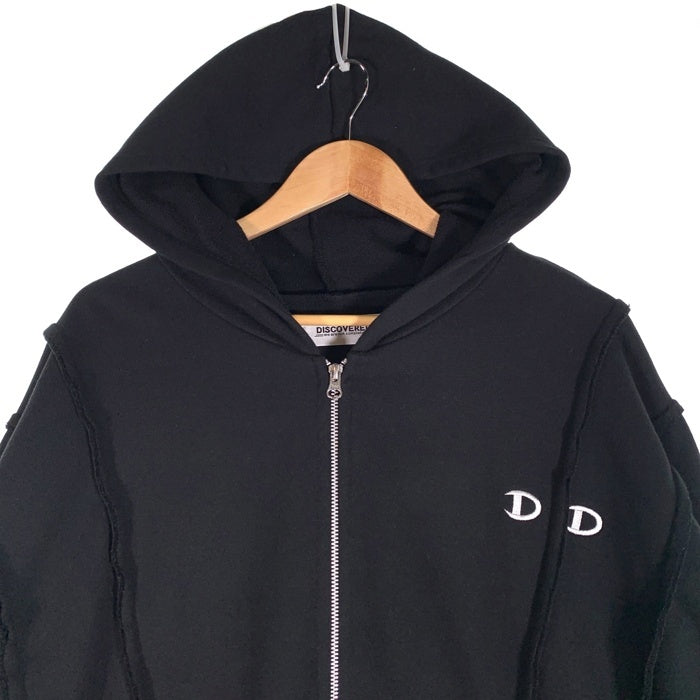 DISCOVERED ディスカバード DOCKING HOODIE ドッキングフーディー ジップアップパーカー ブラック チャンピオン別注 DC-B2-CU-12 Size 3 福生店