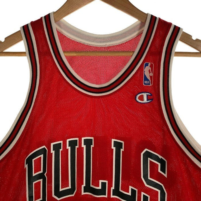 Champion チャンピオン MICHAEL JORDAN マイケルジョーダン 45 シカゴブルズ ゲームシャツ ユニフォーム レッド USA製 Size 36 (S相当) 福生店