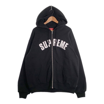 SUPREME シュプリーム 24AW Arc Thermal Zip Up Hooded Sweatshirt アーチロゴ サーマルジップアップ スウェットパーカー ブラック Size XXL 福生店