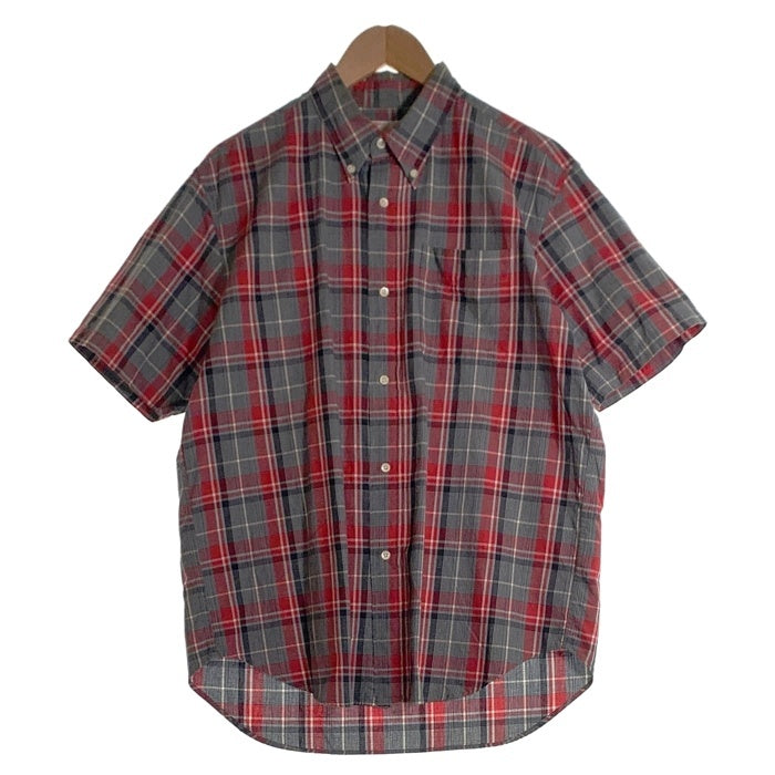 SUGAR CANE シュガーケーン 砂糖黍 シアサッカー チェック 半袖 ワークシャツ ホワイト SC31658 Size M 福生店