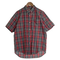 SUGAR CANE シュガーケーン 砂糖黍 シアサッカー チェック 半袖 ワークシャツ ホワイト SC31658 Size M 福生店