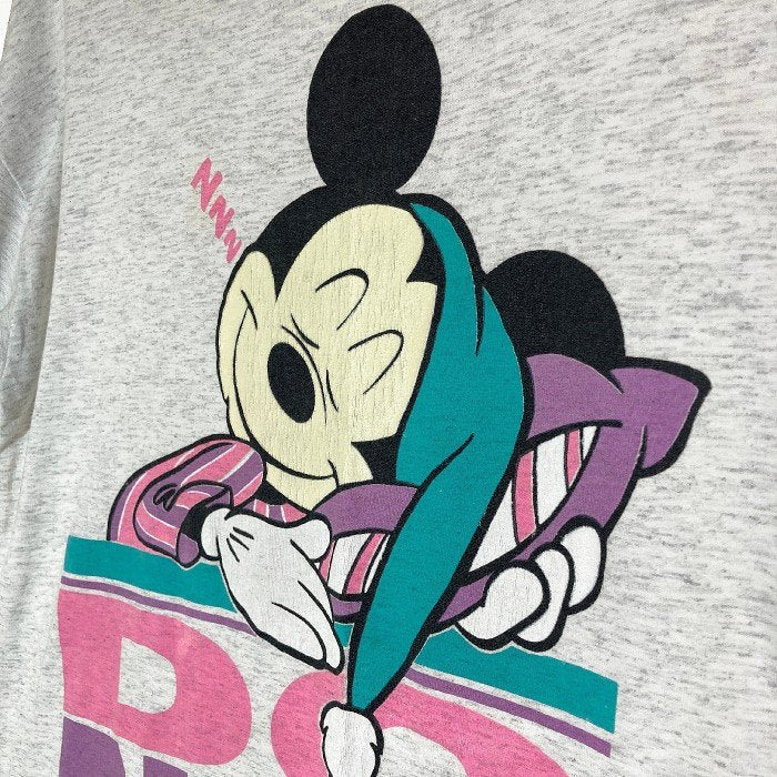 US古着 80S  ミッキー DO NOT DISTURB Tシャツ グレー size- 瑞穂店