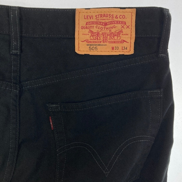 Levi's リーバイス 00505-70 日本製 ブラックデニムパンツ ブラック size33 瑞穂店