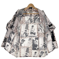 WACKO MARIA ワコマリア LARRY CLARK TULSA ラリー・クラーク タルサ 総柄プリント レーヨンオープンカラーシャツ 半袖 ホワイト Size M 福生店