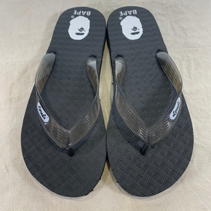 A BATHING APE ア ベイシング エイプ Locals ローカルス ビーチサンダル チャコール Size US11.5 (29.5cm) 福生店