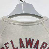 DELUXEWARE デラックスウエア ラグランスリーブ クルーネックスウェットトレーナー ホワイト Size M 瑞穂店