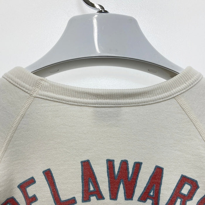 DELUXEWARE デラックスウエア ラグランスリーブ クルーネックスウェットトレーナー ホワイト Size M 瑞穂店