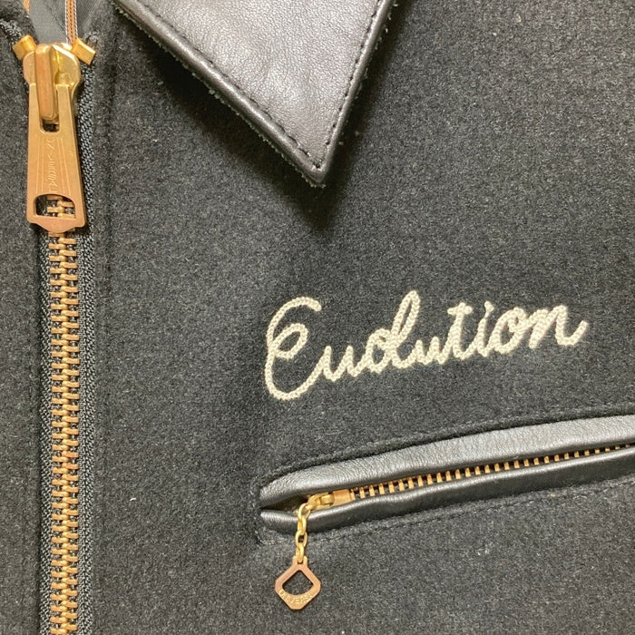 T.F.O.A クローズ 武装戦線 ウール レザー スポーツジャケット ブラック Size L 瑞穂店