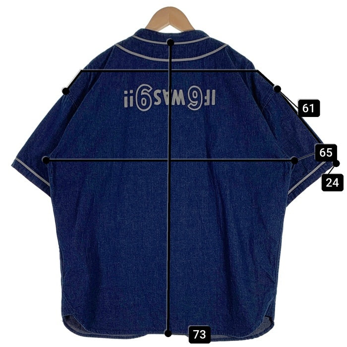 TENDERLOIN テンダーロイン 21SS BASEBALL SHT S/S DENIM RH デニム 半袖 ベースボールシャツ インディゴ Size L 福生店