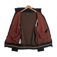 FENDI フェンディ 19SS Color-block Bomber Jacket ズッカ柄 ラインコットン ジップアップ トラック ジャケット ブラック ブラウン FY0960 A6ZY イタリア製 Size XL 福生店
