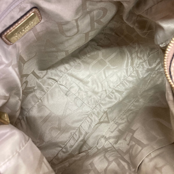 FURLA フルラ JO ショルダーバッグ レザー 2WAY フラップ ゴールド金具 ベージュ 瑞穂店