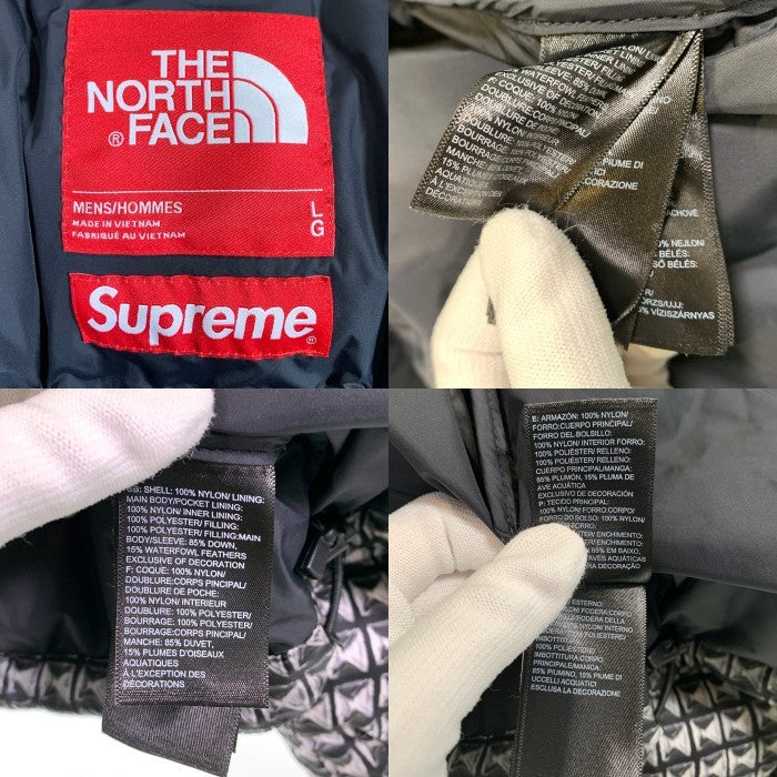 SUPREME シュプリーム 21SS THE NORTH FACE ノースフェイス Studded Nuptse Jacket スタッズ ヌプシ ダウンジャケット ブラック NF0A5IQW Size L 福生店