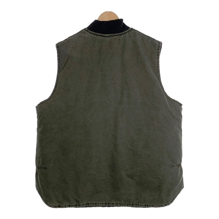 00‘ｓ Carhartt カーハート Duck Work Vest ダック ワーク ベスト モスグリーン Size XXL相当 福生店