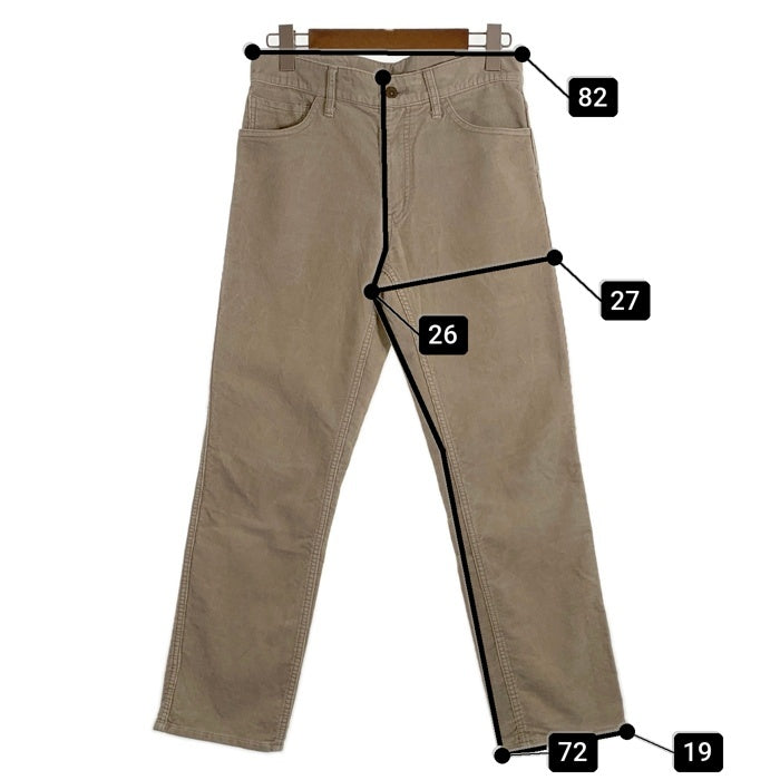 VISVIM ビズビム テーパードコーデュロイパンツ ベージュ vs0001458 Size S 福生店