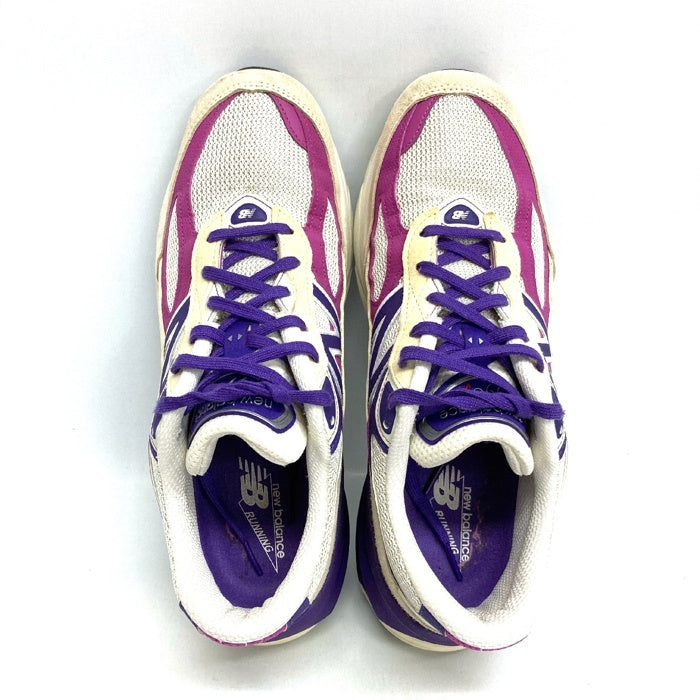 New Balance ニューバランス U990TD6 USA製 990V6 スニーカー ホワイトxパープル size28.5cm 瑞穂店
