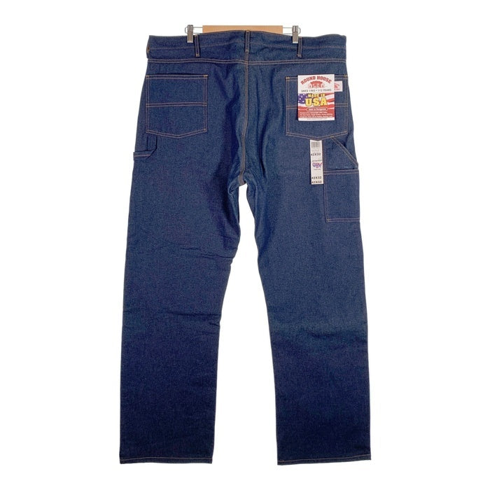 ROUND HOUSE ラウンドハウス LOT 101 CARPENTER DUNGAREE JEAN カーペンターダンガリージーンズ インディゴ USA製 Size 42×32 福生店