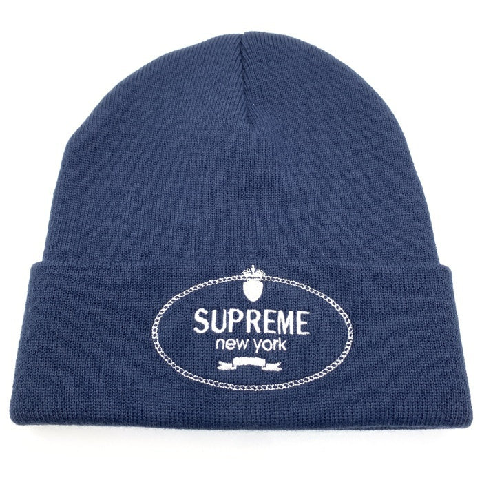 SUPREME シュプリーム 24AW Crest Beanie クレスト ビーニーキャップ ネイビー 福生店