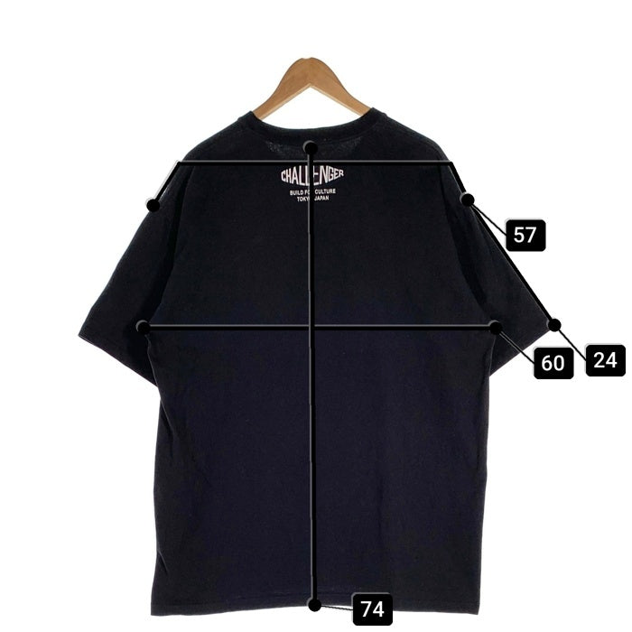 CHALLENGER チャレンジャー 25SS S/S MICKEY MOUSE HAND PLANT Tee ミッキーマウス プリントTシャツ ブラック Size XL 福生店