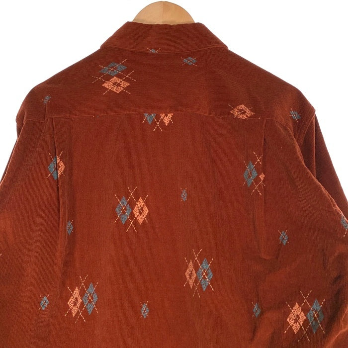 Style Eyes スタイルアイズ アーガイル コーデュロイシャツ ブラウン SE28749 Size M 福生店