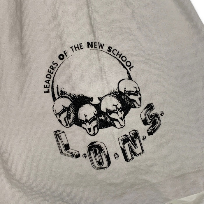 90's LEADERS OF THE NEW SCHOOL リーダーズ・オブ・ザ・ニュースクール プリントTシャツ ホワイト Gravity Graphics USA製 L.O.N.S. Size XX1/2L 福生店