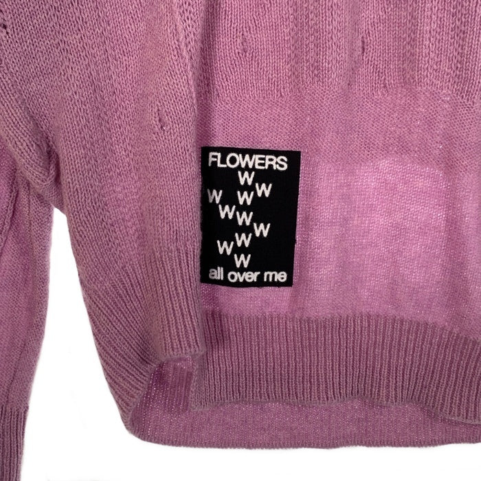 RAF SIMONS ラフシモンズ 21SS Oversized reverse braid relief round nec オーバーサイズ ラウンドネックウールセーター パープル Size S 福生店
