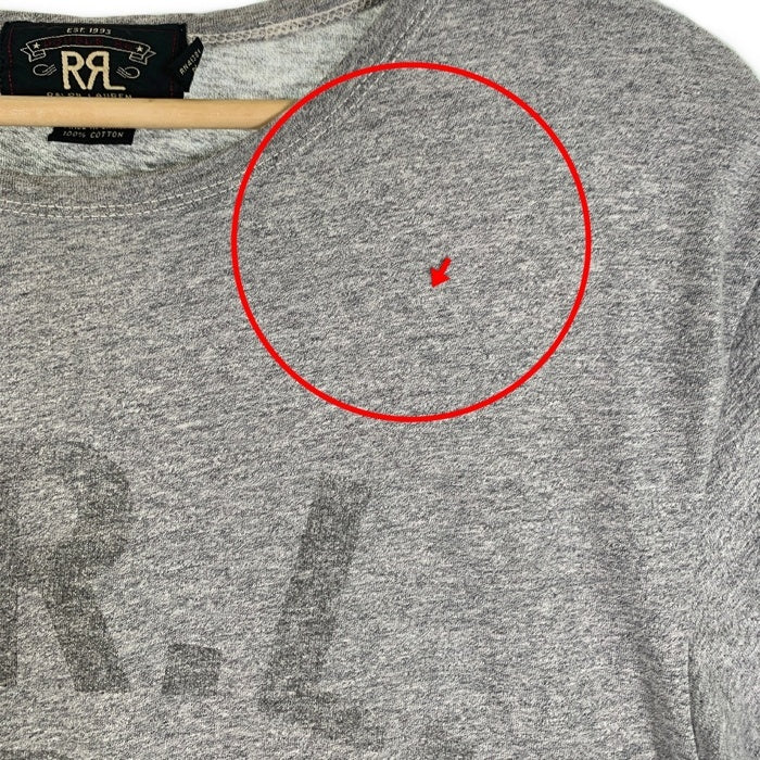 RRL ダブルアールエル RALPH LAUREN ラルフローレン T Shirts 半袖Tシャツ グレー Size S 福生店