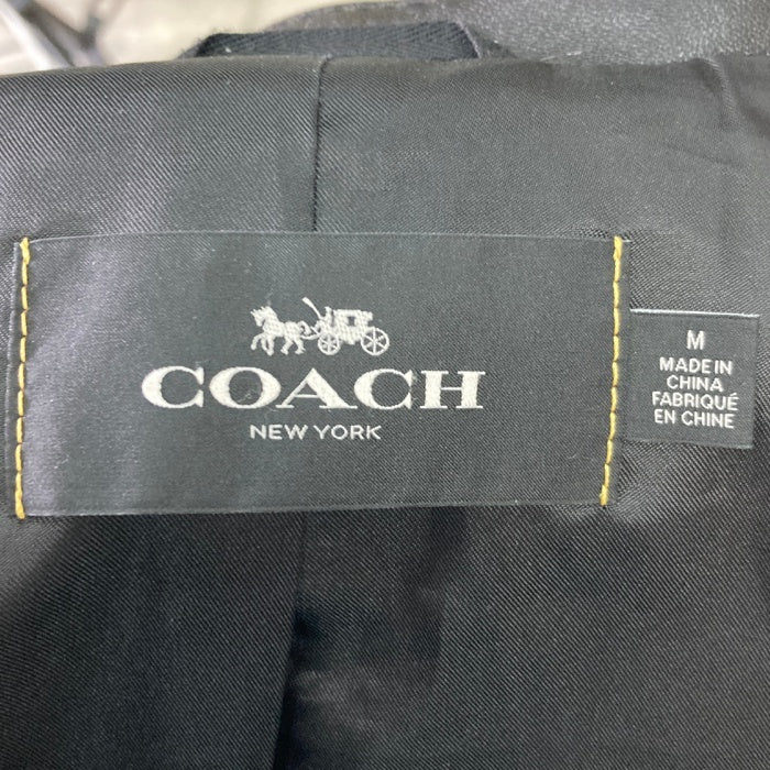 COACH コーチ 33779 シングルライダース ラムレザージャケット ブラック sizeL 瑞穂店