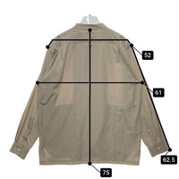 LA MOND ラモンド バンドカラーシャツ 長袖 ベージュ LM-S-035 Size 4 瑞穂店