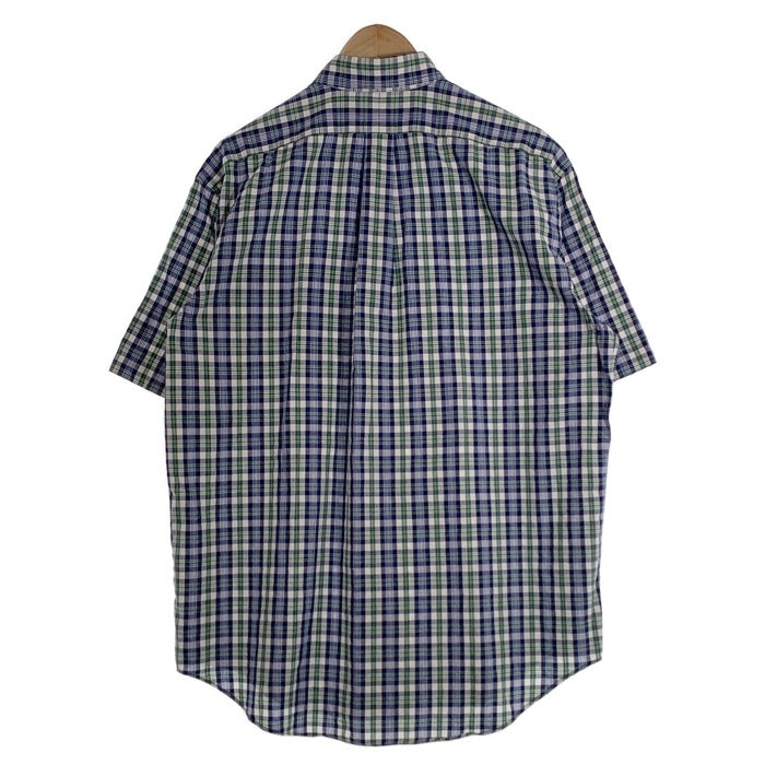 Ralph Lauren ラルフローレン BLAIRE ボタンダウン 半袖チェックシャツ ブルー Size M 福生店