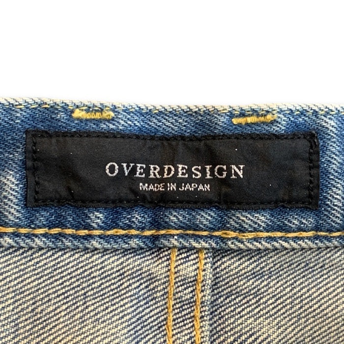 OVERDESIGN オーバーデザイン NEW SKINNY ROCKASTAR USED/ダメージ加工 スキニージーンズ デニムパンツ インディゴ Size 32 福生店