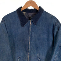 60's 70's Sears シアーズ 裏地 ブランケット GRIPPER ZIPPER デニムジャケット ライトブルー Size LARGE-T 42-44 福生店