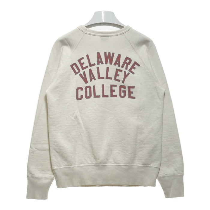 DELUXEWARE デラックスウエア ラグランスリーブ クルーネックスウェットトレーナー ホワイト Size M 瑞穂店
