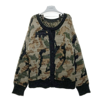 AVIREX アヴィレックス 2WAY パターンニットトップス カーディガン カモフラ sizeF 瑞穂店