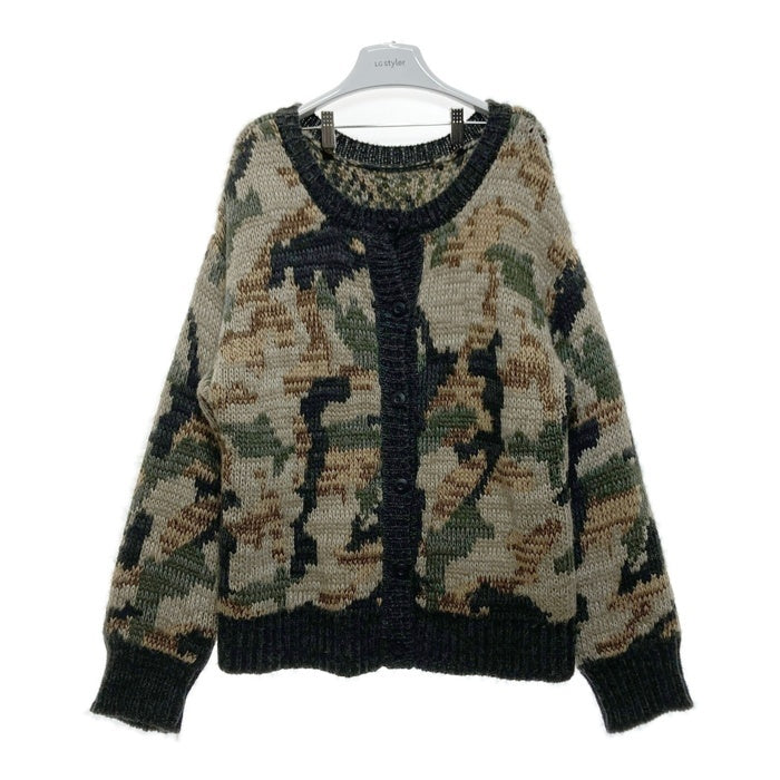 AVIREX アヴィレックス 2WAY パターンニットトップス カーディガン カモフラ sizeF 瑞穂店