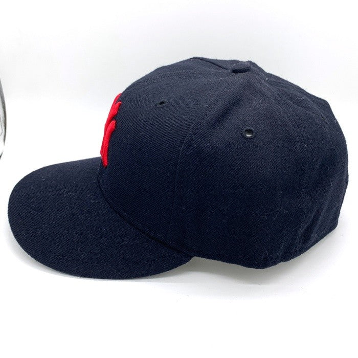 90's New Era ニューエラ 59FIFTY MLB ニューヨーク・ヤンキース ウールベースボールキャップ ネイビー 赤刺繡 USA製 Size 7 1/4(57.7cm) 福生店