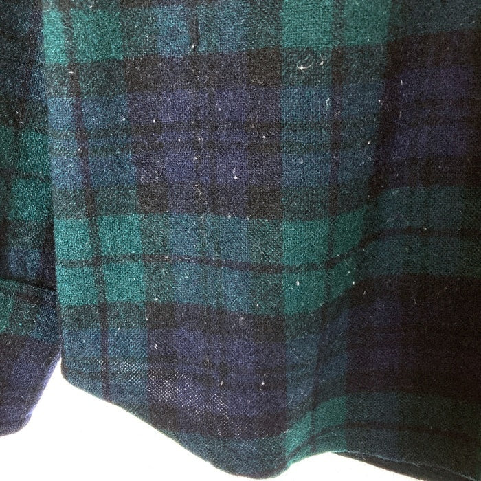 PENDLETON ペンドルトン 70's USA製 ウールシャツ 片ポケット グリーンxブラック sizeL 瑞穂店