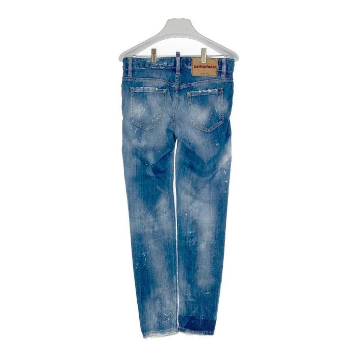 DSQUARED2 ディースクエアード S72LB0075-S30342 JENNIFER JEANS ダメージ加工ペイント デニムパンツ ジェニファー  インディゴ size36 瑞穂店