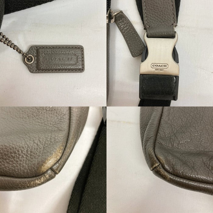 COACH コーチ F70691 クロスボディー 斜め掛け ボディバッグ グレー 瑞穂店