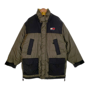 90-00's TOMMY HILFIGER トミーヒルフィガー ダウンジャケット オリーブ ブラック Size XL 福生店