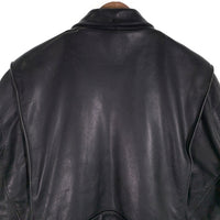 90's Harley-Davidson ハーレー ダビッドソン シングル ライダースジャケット レザージャケット ブラック Size 42 福生店