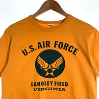 BUZZ RICKSON`S バズリクソンズ U.S. AIR FORCE T-Shirts エアフォース プリント Tシャツ ゴールド Size M 福生店