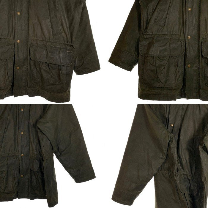 90's Woolrich ウールリッチ オイルドジャケット グリーン USA製 チェック柄ライナー Size M 福生店