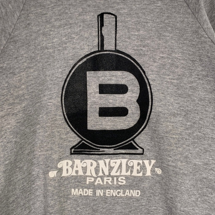 80's BARNZLEY PARIS プリント クルーネックスウェットトレーナー グレー アイルランド製 SCREEN STARS Size M 福生店