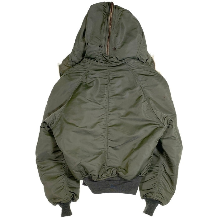 U.S. ARMY 60's ALPHA INDUSTRIES アルファインダストリーズ N-2B コヨーテファー  黒タグ CONMERジッパー フライトジャケット オリーブ MIL-J-6278D / 8415-270-0366 /DSA-1-2355-63-C  SIze M 福生店