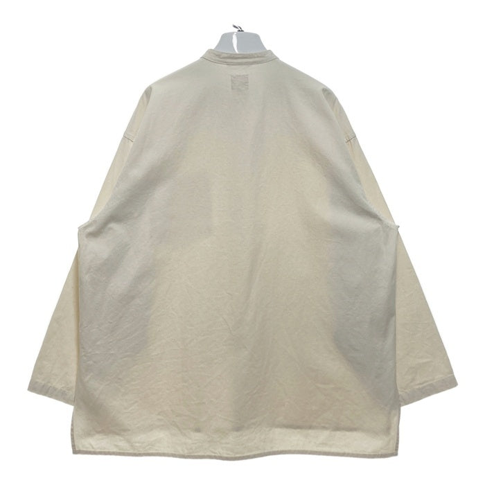 HINSON ヒンソン バンドカラー プルオーバーシャツ ナチュラル 213-1010 Size M 瑞穂店